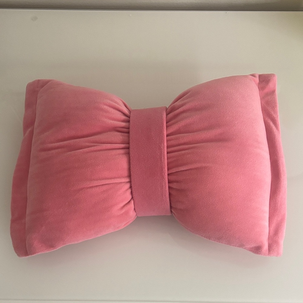 Target Pink Velvet Bow Pillow